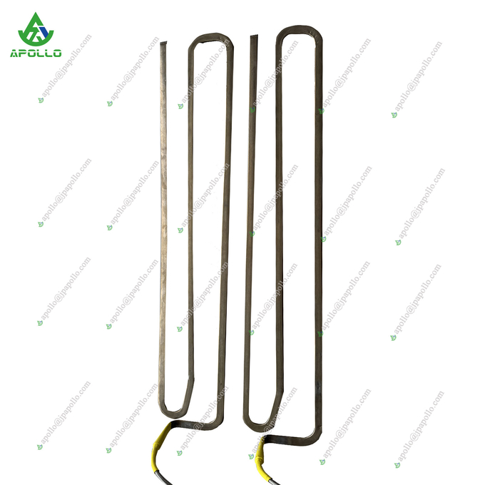 Heating rod installed in screed system