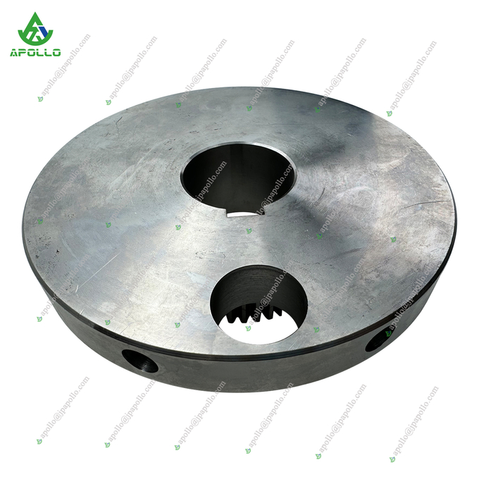 Side view of Apollo Connecting Flange showing thickness and construction